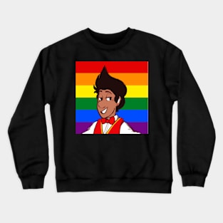 Humanized James the Red Engine: Gay Pride Crewneck Sweatshirt